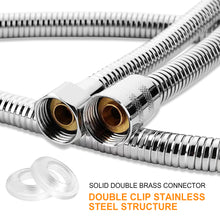 Load image into Gallery viewer, Shower Hose, Shower Hose Extra Long 118 Inches Chrome Handheld Shower Head Hose with Brass Insert and Nut - Lightweight and Flexible