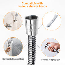 Load image into Gallery viewer, Shower Hose, Shower Hose Extra Long 118 Inches Chrome Handheld Shower Head Hose with Brass Insert and Nut - Lightweight and Flexible