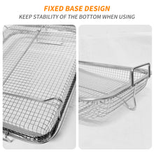 Load image into Gallery viewer, Air Fryer Basket For Oven, 2 Piece Set Stainless Steel Grill Basket, Non-stick Mesh Basket Set, Air Fryer Tray Wire Rack Roasting Basket
