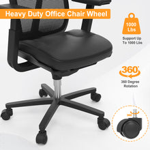 Load image into Gallery viewer, Office Chair Caster, Set of 5 Office Chair Casters Wheels Replacement for Hardwood Floors and Carpet, 2 inch Wheels for Office Chair, Universal Size (Black)