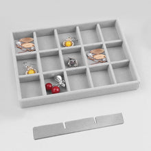 Load image into Gallery viewer, Kusmil Acrylic Jewelry Box with 5 Drawers, 75 Slots Cosmetic Storage Organizer box,Gray (Medium)