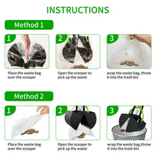 Load image into Gallery viewer, Pooper Scooper for Large Small Dogs, Foldable Dog Poop Waste Pick Up Shovel, Durable Spring Easy to Use Perfect for Grass,Dirt,Gravel