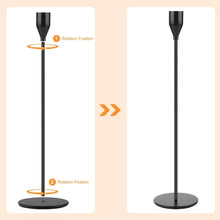 Load image into Gallery viewer, Candlestick Holders, Set of 3 Matte Black Candle Holders, Taper Candle Holders Decorative Candlestick Holder for Home Decor, Dinning, Party