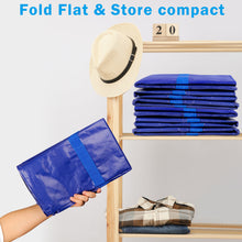 Load image into Gallery viewer, 4 Pack Extra Large Moving Bags with Zippers Carrying Handles Heavy-Duty Storage Tote for Space Saving Moving Storage(Blue)