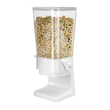 Load image into Gallery viewer, Cereal Dispenser Countertop, Cereal Containers Storage, 5L Organization and Storage Containers for Kitchen, Dry Food Dispenser for Rice, Grains, Nuts, Snack,Oatmeal, White