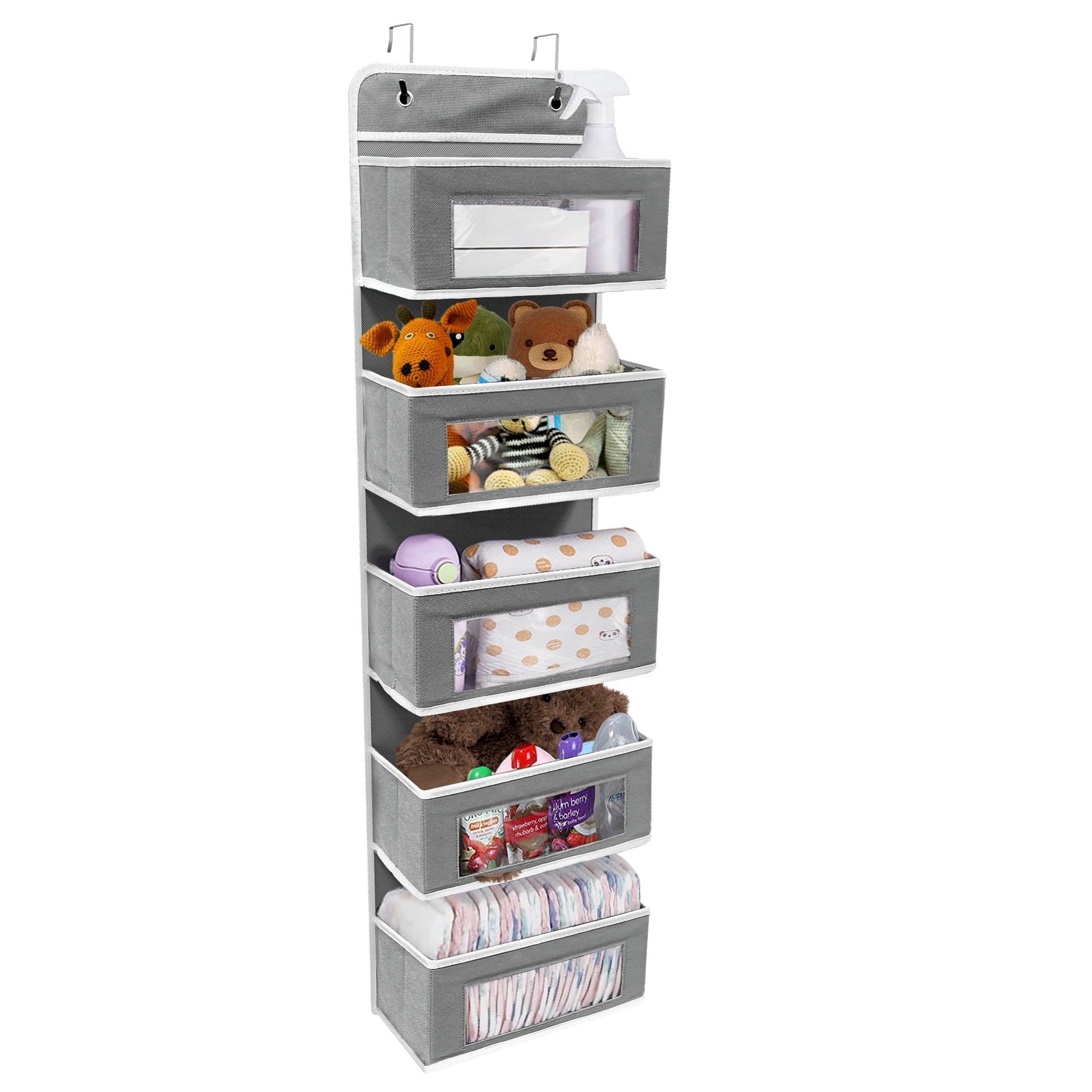 Over Door Hanging Organizer Pockets Wall Closet Hanging Storage Bag for Pantry Baby Nursery Bathroom