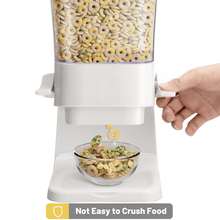 Load image into Gallery viewer, Cereal Dispenser Countertop, Cereal Containers Storage, 5L Organization and Storage Containers for Kitchen, Dry Food Dispenser for Rice, Grains, Nuts, Snack,Oatmeal, White