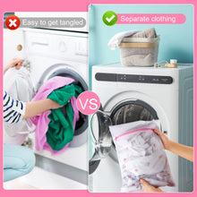 Load image into Gallery viewer, 7pcs Mesh Laundry Bags Delicates Bag for Washing Machine for Laundry Shirts Bras Socks Underwear Lingerie Travel Laundry Bags