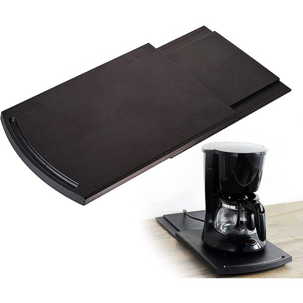Kitchen Caddy Sliding Coffee Tray Mat, Under Cabinet Appliance Coffee –  KUSMIL