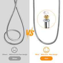 Load image into Gallery viewer, Shower Hose, Shower Hose Extra Long 118 Inches Chrome Handheld Shower Head Hose with Brass Insert and Nut - Lightweight and Flexible
