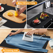 Load image into Gallery viewer, Stove Top Covers, 28.5x 20.5 inch Electric Stove Cover Mat, Ceramic Glass Cooktop Protector with 2 Hooks

