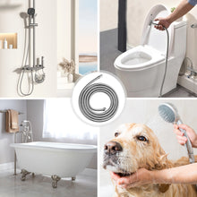 Load image into Gallery viewer, Shower Hose, Shower Hose Extra Long 118 Inches Chrome Handheld Shower Head Hose with Brass Insert and Nut - Lightweight and Flexible
