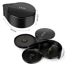 Load image into Gallery viewer, 3 Tier Bar Glass Rimmer, Margarita Cocktail Salt and Sugar Glass Rimmer,Bartender tool(BLACK)
