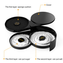 Load image into Gallery viewer, 3 Tier Bar Glass Rimmer, Margarita Cocktail Salt and Sugar Glass Rimmer,Bartender tool(BLACK)
