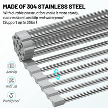Load image into Gallery viewer, Roll Up Dish Drying Rack Stainless Steel Over the Sink Drainer Kitchen Dish Rack (17.7&#39;&#39;x 13.7&#39;&#39;)

